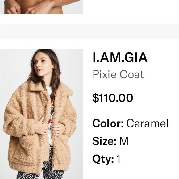 I. AM. GIA. Pixie Coat in color Carmel. - Picture 7 of 10